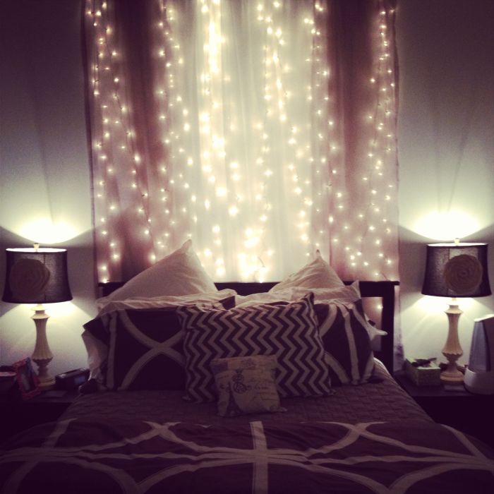 Bedroom room ideas lights led fairy decor girl diy girls light cute dream teen decoration aesthetic rooms bedrooms bed romantic